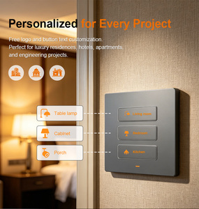 LANBON 智能灯墙开关 L10R 单火线墙壁三路灯开关 Tuya Zigbee 按钮开关 兼容 Alexa - Product Image 5