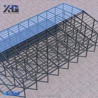 Structure en acier préfabriquée pour entrepôt, construction industrielle en métal, mur en panneaux sandwich à ossature en H