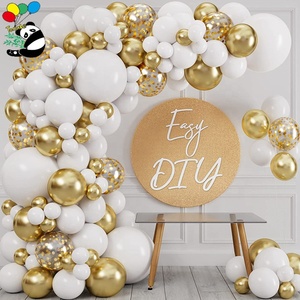 Kit d'<span class=keywords><strong>arche</strong></span> de guirlande de ballons personnalisés en gros pour la remise des diplômes, anniversaire de garçon, barbecue, animaux, pirates, voitures, ballons blancs et noirs, décoration de fête - Product Image 2