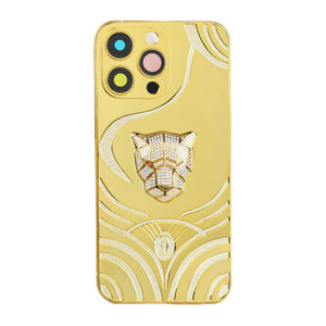 Custodie speciali per telefoni cellulari placcate in oro custodie speciali per telefoni cellulari glitter diamond premium retrofit per <span class=keywords><strong>iphone</strong></span> 15Promax - Product Image 1