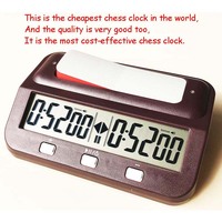 Horloge d'échecs numérique de base et minuteur d'échecs avec bonus et retard (au prix le plus bas et d'une très bonne qualité) Très utile