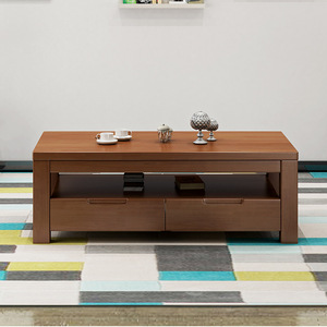 Solid Wood <b>Coffee</b> <b>Table</b> With Storage Modern Living Room Furniture For Small Apartments Rectangle Design - Product Image 3