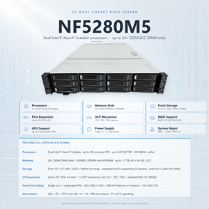 Serveur Rack Reconditionné NF5280M5 NF5280M6 2U Double Processeur DDR4 NVMe SAS Centre d'Analyse HPC NAS Calcul et Stockage * le NF5280M5 - Product Image 1