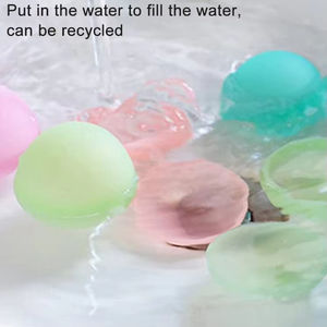 Bolas de Agua de Silicona Autosellables para Diversión al Aire Libre en Verano, Rellenables, Reutilizables y de Rápido y Fácil Relleno - Product Image 2