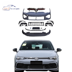Accessoires de voiture Pour VW <span class=keywords><strong>Golf</strong></span> <span class=keywords><strong>8</strong></span> facelift R-Line <span class=keywords><strong>style</strong></span> pare-chocs de voiture pare-chocs avant avec grille de voiture - Product Image 1