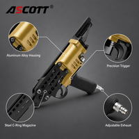 Pince à anneaux pneumatique en alliage d'aluminium ASCOTT SC760 pour anneaux en C de 1,8 mm, idéale pour la fabrication de meubles, matelas et sièges de voiture (OEM)