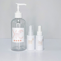 Bouteilles pulvérisatrices en plastique PET vides de 30 ml, 50 ml, 100 ml, 120 ml, 150 ml, 200 ml pour emballages cosmétiques