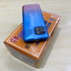 Nouveau téléphone portable W22 avec grande batterie, lampe torche, 3 cartes SIM, écran LCD 2,2 pouces, radio FM, prise en charge multilingue - Product Image 6