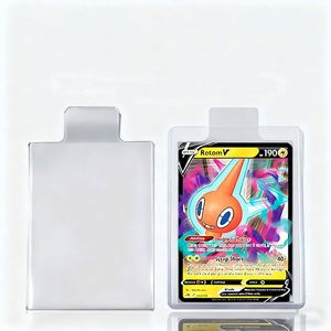 Pochettes pour cartes de visite, étuis à languettes, pochettes professionnelles à tirette en plastique PP, pour collection - Product Image 1