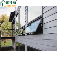 Lukliving, diseño novedoso, puertas y ventanas de aluminio, toldo de ventana pequeña, control manual, toldo certificado, ventana abierta
