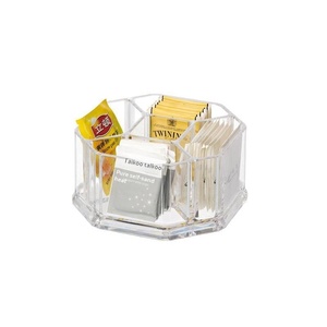 Caja <span class=keywords><strong>de</strong></span> Almacenamiento <span class=keywords><strong>de</strong></span> Bebidas Rectangular <span class=keywords><strong>de</strong></span> Plástico Garbo, Suministros para Habitaciones <span class=keywords><strong>de</strong></span> Hotel, Porta Tarjetas para Café, Azúcar, Palillos, Bolsitas <span class=keywords><strong>de</strong></span> Té, 280 ml, Moderno - Product Image 5