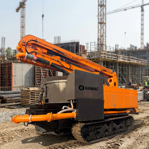 Low-Maintenance HMC18 Concrete Mixer Pump Truck Crawler Chassis Diesel Electric Power Source 91KW Reduced Downtime <b>Boom</b> Pump 20m - Product Image 3