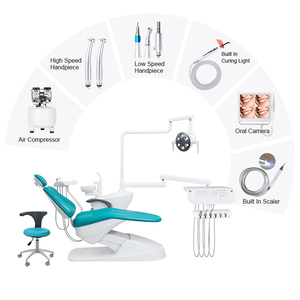Sillón Dental Integral para Tratamiento, Disponible en Stock, Juego Completo de Sillones Dentales, Certificado ISO - Product Image 1