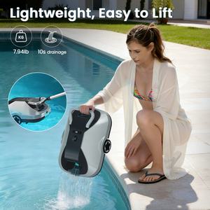 <span class=keywords><strong>Robot</strong></span> Limpiador de <span class=keywords><strong>Piscinas</strong></span> Silver Home con Batería de Litio de 4500mAh, Plástico ABS, Limpieza Automática <span class=keywords><strong>para</strong></span> <span class=keywords><strong>Piscinas</strong></span> Enterradas - Product Image 4