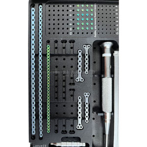 Set ortopedi hewan peliharaan rekonstruksi tulang hewan peliharaan implan dan instrumen 1.6mm pelat pengunci dan sekrup - Product Image 6