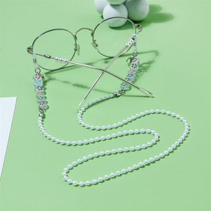 Cadena para Gafas y Mascarillas con Cuentas de Cara Sonriente, Reutilizable para Niños, Diseño Redondo Transparente, Origen Yiwu - Product Image 3