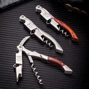Stylish Corkscrew and Foil Cutter Kit with Wooden Handle for Any Event - Product Image 4