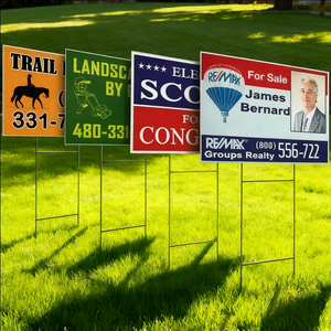 พิมพ์ยูวี ขนาดสั่งทำ 18x24 หนา 4มม.-12มม. วัสดุ PP สำหรับงานตัดกันน้ำ เป็นมิตรกับสิ่งแวดล้อม สำหรับป้ายสนาม ป้ายติดเสา H - Product Image 1