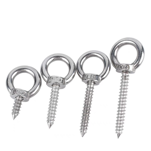 304 thép không gỉ nâng vòng vít với vòng tròn hookself khoan cừu mắt Vòng Loại Tự Khai thác vít vít bằng gỗ - Product Image 5