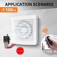 Interruptor de Control Remoto RF Inalámbrico Universal 433Mhz DC 12V 24V 72V 1CH 30A Receptor de Relé para Bomba de Agua