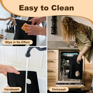 Revêtement de cuisinière anti-adhésif réutilisable avec 2 pièces de 21 pouces de protection de cuisinière <span class=keywords><strong>lavable</strong></span> résistant à la chaleur protecteurs de cuisinière à gaz - Product Image 4