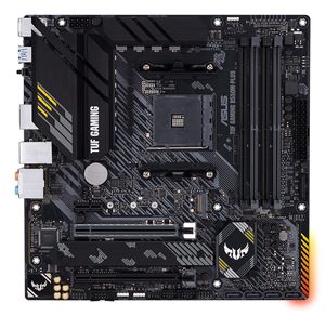 TUF Gaming B550M-PLUS <strong>AMD</strong> <strong>B550</strong> (Ryzen AM4) Micro ATX Motherboard PCIe 4.0, Dual M.2, 10 DrMOS DDR4 Motherboard - Product Image 1