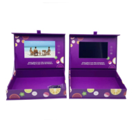 Boîte d'emballage vidéo avec écran LCD 7 pouces et contrôle de la lumière pour publicité, cadeaux, vin, thé, fleurs
