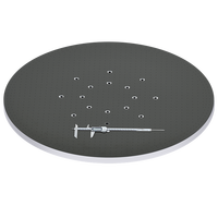 Table à vide ronde puissante en aluminium, plateforme circulaire à forte aspiration pour équipement de découpe spécial