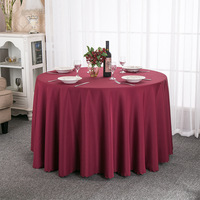 Nappe Ronde Lavable en Polyester Blanc Pur Tissé Personnalisée de Luxe – Style Moderne pour Maison, Fêtes, Banquets et Événements – Vente en Gros