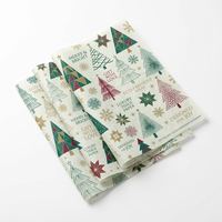 Papier de soie personnalisé pour emballages cadeaux de Noël et d'anniversaire, idéal pour l'emballage de papier et de carton