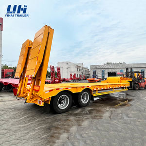 Nouveau Semi-remorque a Lit <span class=keywords><strong>Bas</strong></span> Du Fabricant Chinois 3 Essieux 50 Toneladas De Capacidad Semi-camion En Acier - Product Image 5