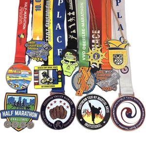 Professional Factory Customized Zinc Alloy Medals Soft Enamel Marathon Engraving Sports Cycling Hiking Running Metal Crafts