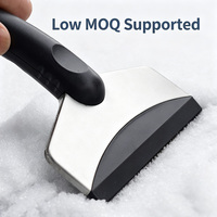 Raspador de Hielo Portátil HUASHANQI FIBO-DM262 de Acero Inoxidable para Limpiar Ventanas de Coche en Invierno, Quitar Nieve y Descongelar