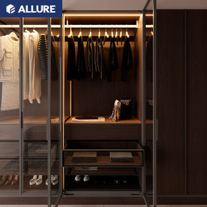 สร้างด้วยความชาญฉลาดดึงดูดในห้องนอนที่มีมุมสไตล์เยอรมันพอดีกับการออกแบบตู้เสื้อผ้ากระจกบานเลื่อน - Product Image 5