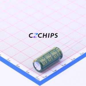 Condensateur électrolytique en aluminium à montage traversant 6ME3300WG, composant à montage traversant (THT), D10xL23mm 3300uF 20% 6.3V 5mm - Product Image 1