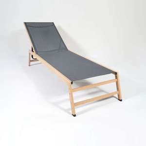 Extérieur Grain de <span class=keywords><strong>Bois</strong></span> Fer Tube Portable Camp Pliable Soleil <span class=keywords><strong>Lit</strong></span> Moderne Jardin Meubles Coastal Beach Chaise Lounge - Product Image 6
