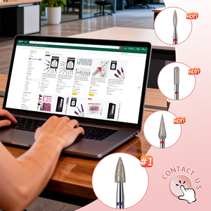 OEM ODM Professional Diamond Tips <strong>Nail</strong> Burrs Manicure <strong>Tool</strong> 3/32'' <strong>Nail</strong> Drill Bit Set For Cuticle Remover Manicure Pedicure