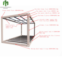 Structure en acier respirante et contemporaine Zhongming pour maison mobile, villa, appartement, ou maison conteneur à assemblage rapide