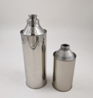 Boîte à whisky en acier inoxydable 304, boîte en métal pour emballage de vin de Vodka, boîte en étain de 350ml