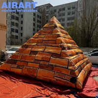 Pyramide égyptienne gonflable géante pour la décoration d'événements, ballon publicitaire gonflable personnalisé en forme de pyramide