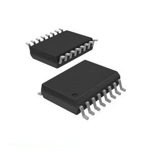 Componentes de Circuitos Electrónicos, Gestión de Energía (PMIC) 16 SOIC MIC2077-2YWM-TR, Canal del Fabricante - Product Image 1