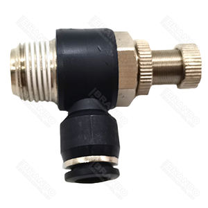 Katup Kontrol Aliran Udara Plastik Sistem Tekanan NSE, Fitting Pneumatik 4mm 6mm 8mm 10mm 12mm M5 M6 1/8'' 1/4'' 3/8'' 1/2'' - Product Image 1