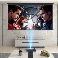 Écrans de projection électriques pour cinéma maison Touyinger 4k 100 120 150 200 pouces 16:9 4:3, écran de projection motorisé pour projecteur
