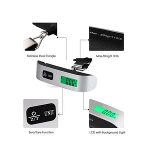 Praktische 50kg gute digitale Gepäck waage mit Gürtel Nützliche Reisegepäck waage - Product Image 4