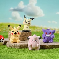 Porte-clés en peluche miniatures mignons sur le thème d'anime Pokémon : Sprigatito, Quaxly, Pikachu, Gengar – Poupée en peluche douce, pendentif de sac, cadeau pour enfants, jouet en peluche