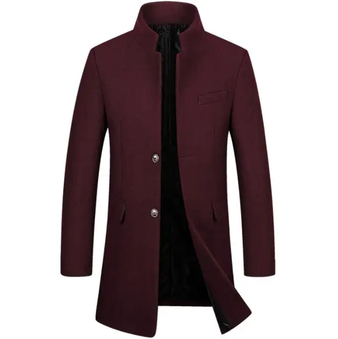 Мужское модное пальто, Мужская весенняя и осенняя Европейская версия, средняя и длинная деловая повседневная куртка