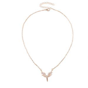 Angel Wings <b>Necklace</b> S925 Sterling Silver Diamond Pendant Party Jewelry for Women Elegant Fashion <b>Statement</b> Piece - Product Image 5