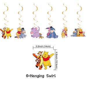Cartoon Cute Eeyore <strong>Roo</strong> Bear Pig Tiger Theme Birthday Party Decoration Supplies Set Paper Balloons Banner Indoor Use Customized - Product Image 4