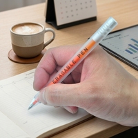 Stylo effaçable OEM, fabrication directe, 0,5 mm, couleurs vives, plastique, pour la vente en gros de papeterie