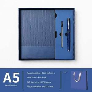 Cuaderno y Bolígrafo de Regalo Premium en Caja de Regalo |   Cuaderno de Alta Gama, Perfecto para la Documentación de Reuniones de Oficina - Product Image 5